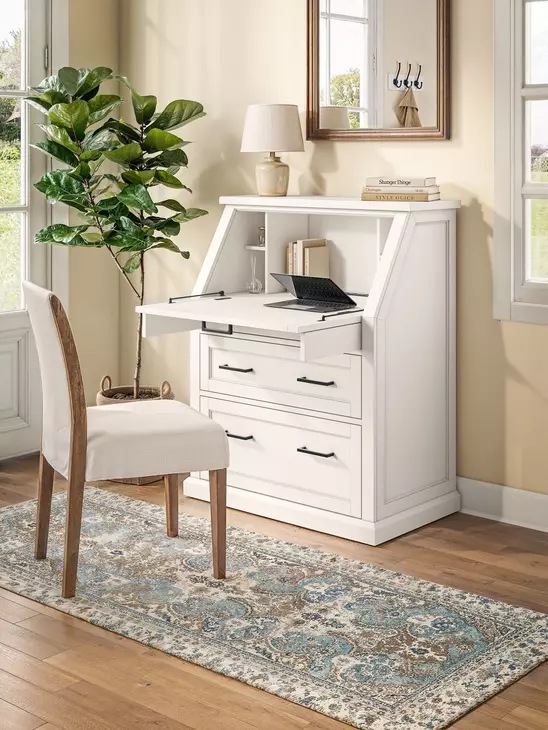 Abby White Secretary Desk