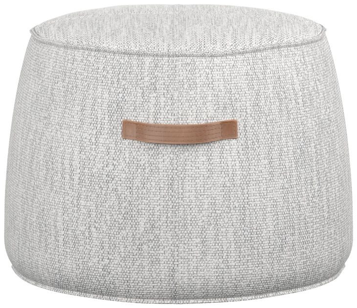 Mitchell Merino Cotton Performance Fabric Round Ottoman