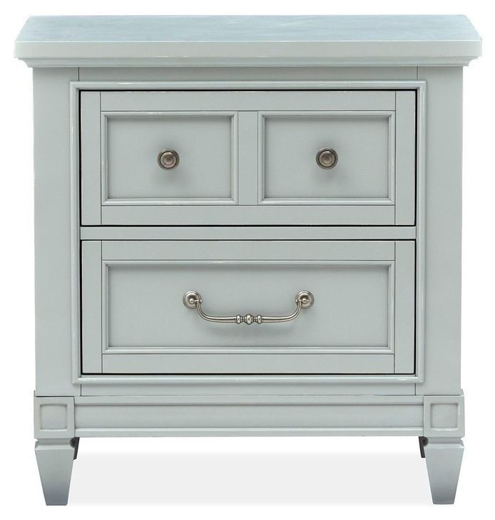 Glenbrook Pebble 2 Drawer Nightstand with USB Charging