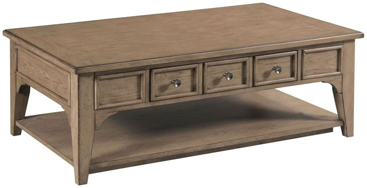 Carmine Beatrix Light Stain Rectangular Cocktail Table