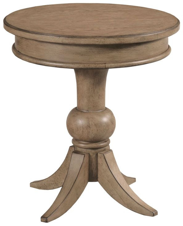 Georgie Latte Round End Table