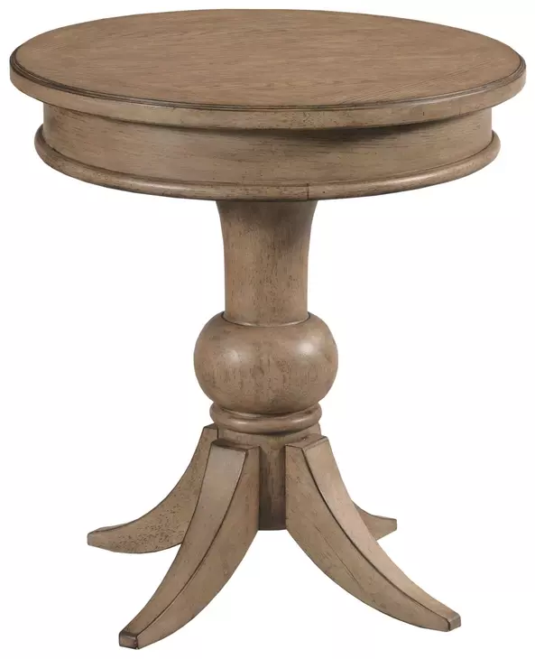 Georgie Latte Round End Table