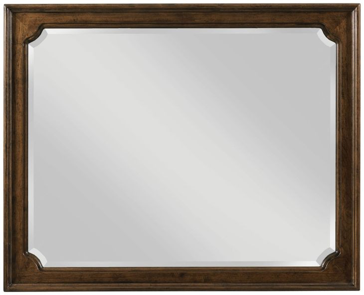 Commonwealth Dennison Medium Stain Rectangular Dresser Mirror