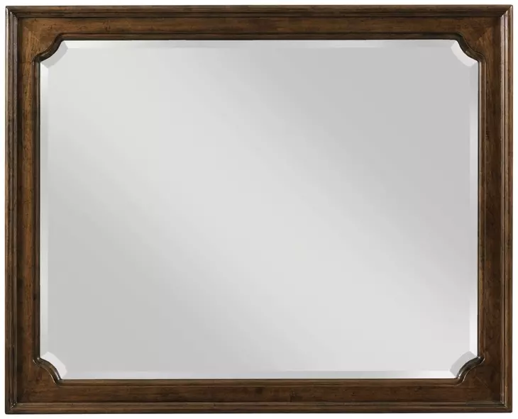 Commonwealth Dennison Medium Stain Rectangular Dresser Mirror