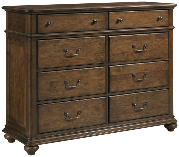 Commonwealth Witham Medium Stain 8 Drawer Dresser