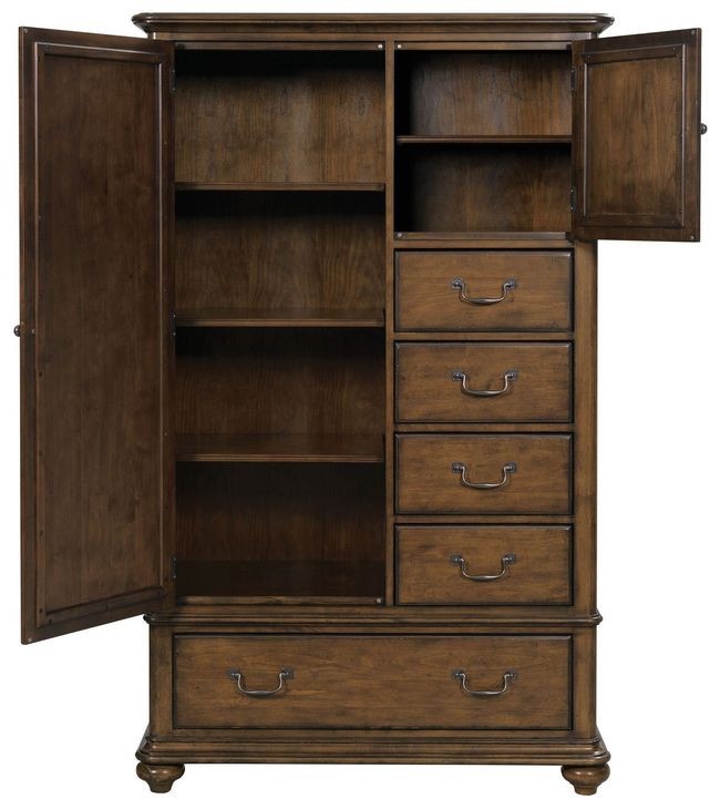 Allenby Rich Hazelnut Panel Bedroom Set