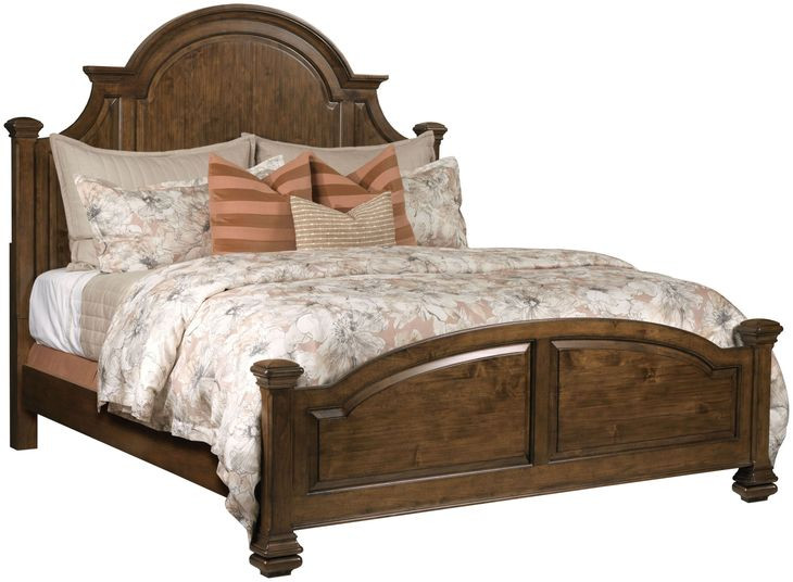 Allenby Rich Hazelnut Panel Bedroom Set