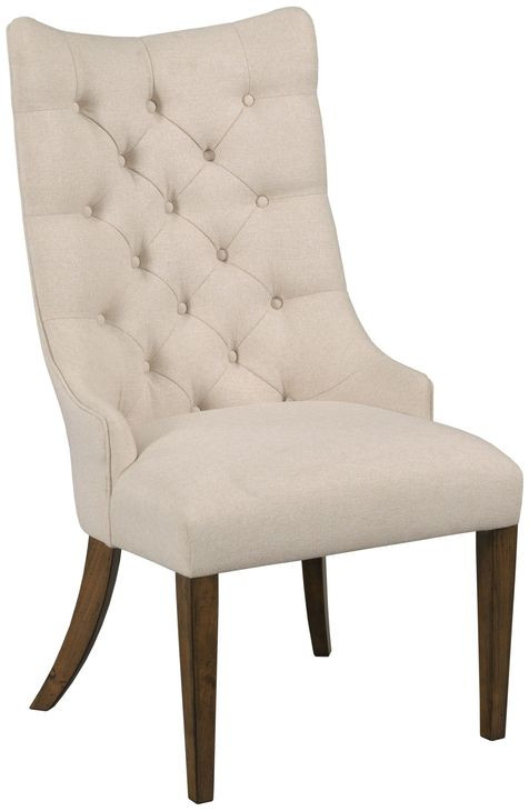 Commonwealth Higgins Beige Upholstered Host Chair