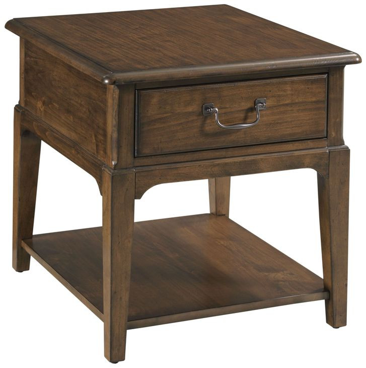 Commonwealth Washburn Medium Stain Rectangular End Table