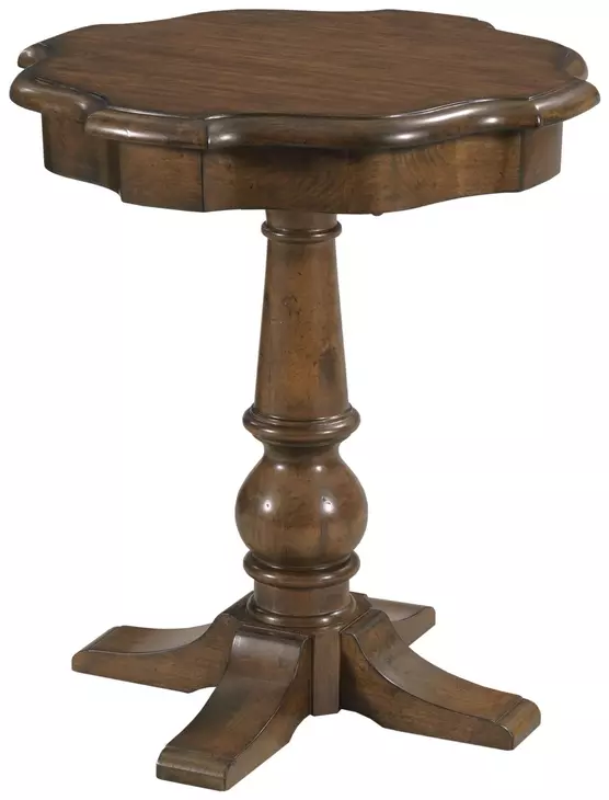 Commonwealth Byron Medium Stain Round End Table