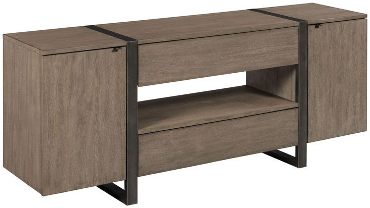 Sandler Gray 66" Entertainment Console with 2 Doors