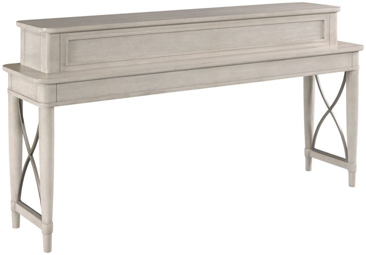 Domaine Beige Rectangular Counter Console Table with Stools