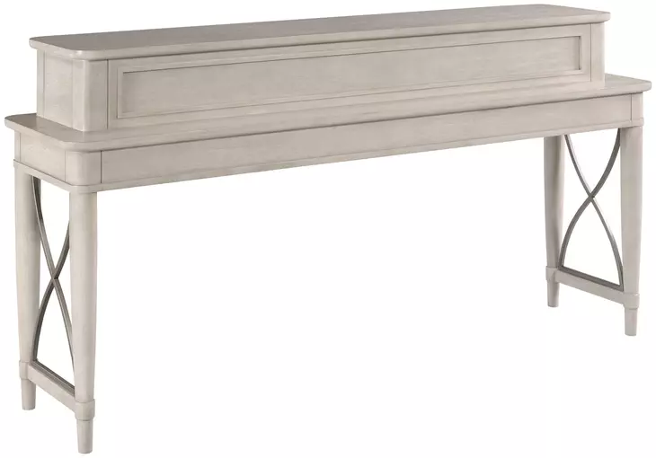 Domaine Beige Rectangular Counter Console Table with Stools