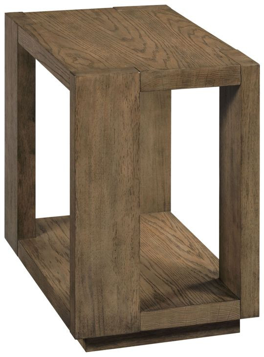 Colson Brown Rectangular Chairside Table