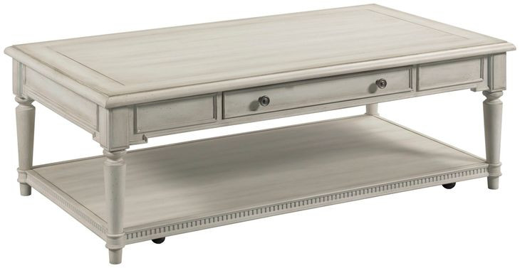 Terrace White Rectangular Cocktail Table