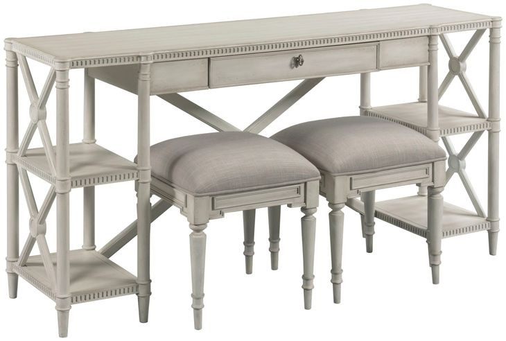 Terrace White Rectangular Sofa Table