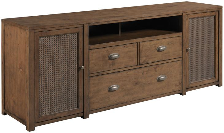 Foster Medium Stain 76" Entertainment Console with 2 Doors