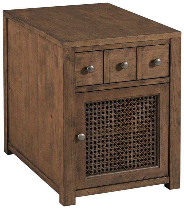 Foster Medium Stain 1 Drawer Rectangular Chairside Chest Table