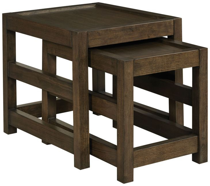 Nyles Medium Stain Nesting End Table