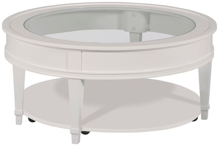 Structures White Round Coffee Table