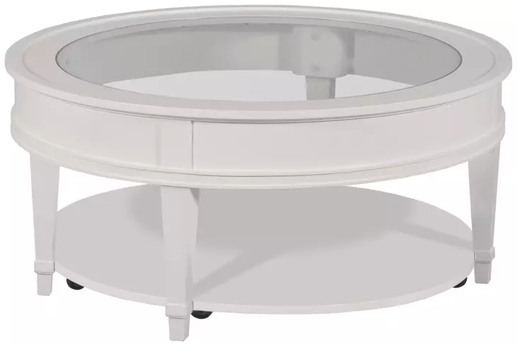 Structures White Round Coffee Table