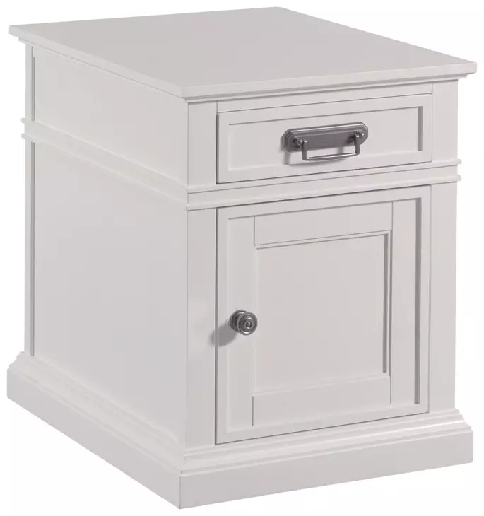Structures White 1 Drawer Chairside Chest