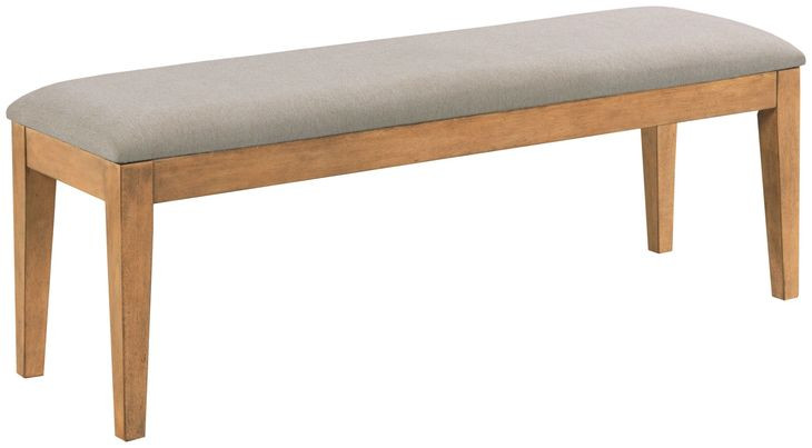 Kafe Cappuccino Performance Fabric Upholstered Dining Bench