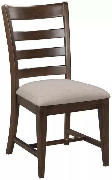 Kafe Mocha Performance Fabric Ladder Back Dining Chair