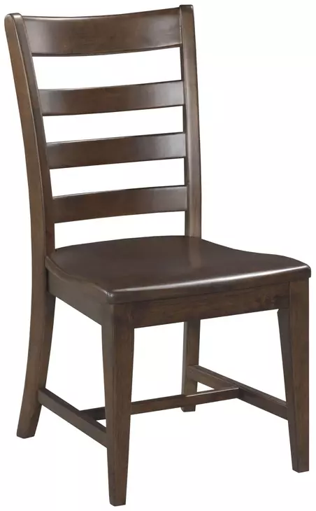 Kafe Mocha Performance Fabric Ladder Back Dining Chair