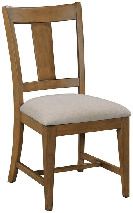 Kafe Cappuccino Slat Back Performance Fabric Dining Chair