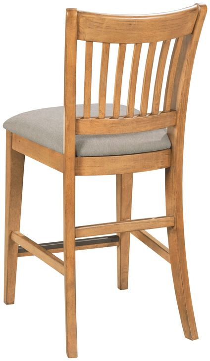 Kafe Cappuccino Performance Fabric Rake Back Counter Height Dining Chair