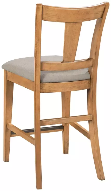 Kafe Cappuccino Performance Fabric Splat Back Counter Height Dining Chair