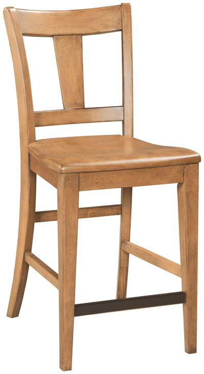 Kafe Cappuccino Performance Fabric Splat Back Counter Height Dining Chair