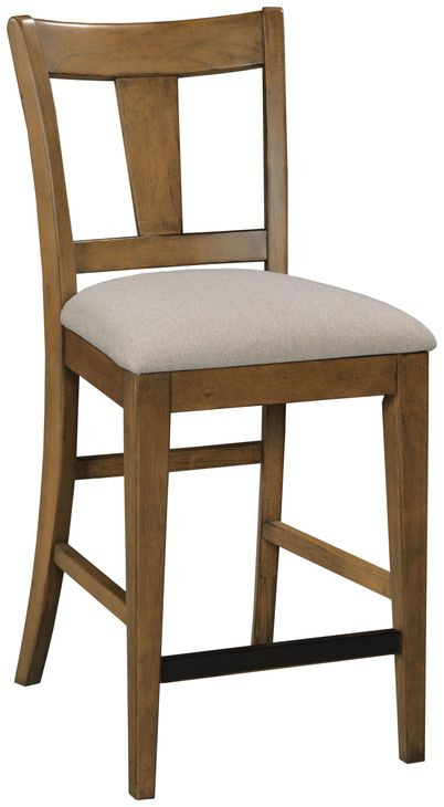 Kafe Latte Performance Fabric Splat Back Counter Height Dining Chair