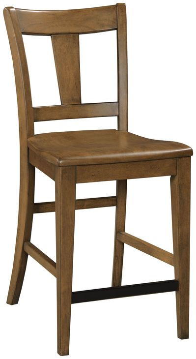 Kafe Latte Performance Fabric Splat Back Counter Height Dining Chair