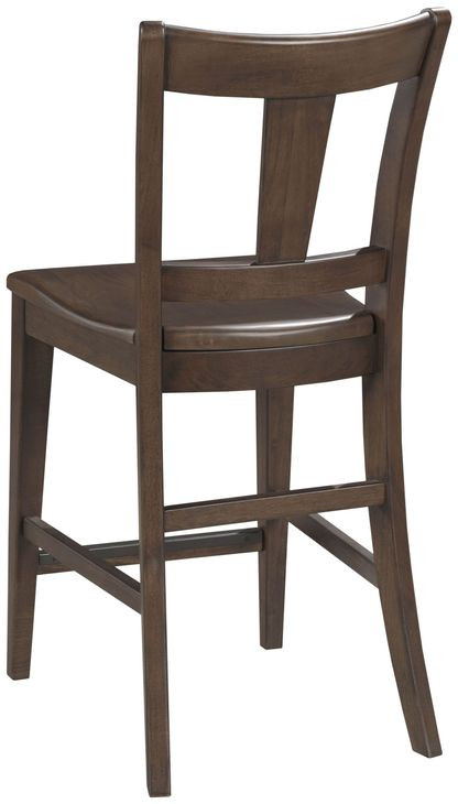 Kafe Mocha Performance Fabric Splat Back Counter Height Dining Chair