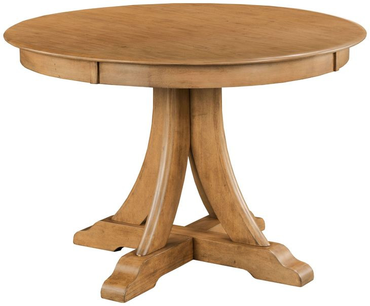 Kafe Cappuccino 44" Round Quad Dining Table