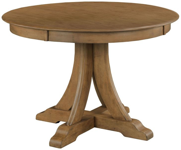 Kafe Latte 44" Round Quad Dining Table