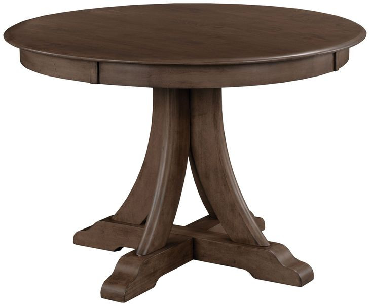 Kafe Mocha 44" Round Quad Dining Table