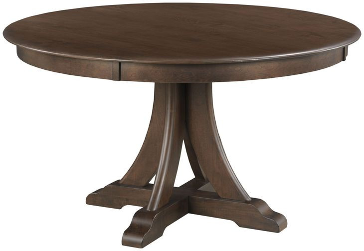 Kafe Mocha 54" Round Quad Dining Table