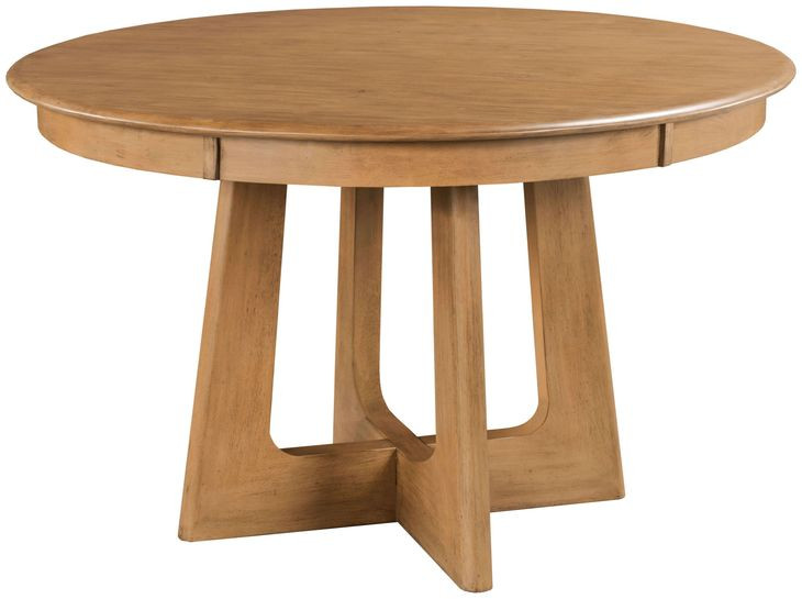 Kafe Cappuccino 54" Round Pedestal Dining Table
