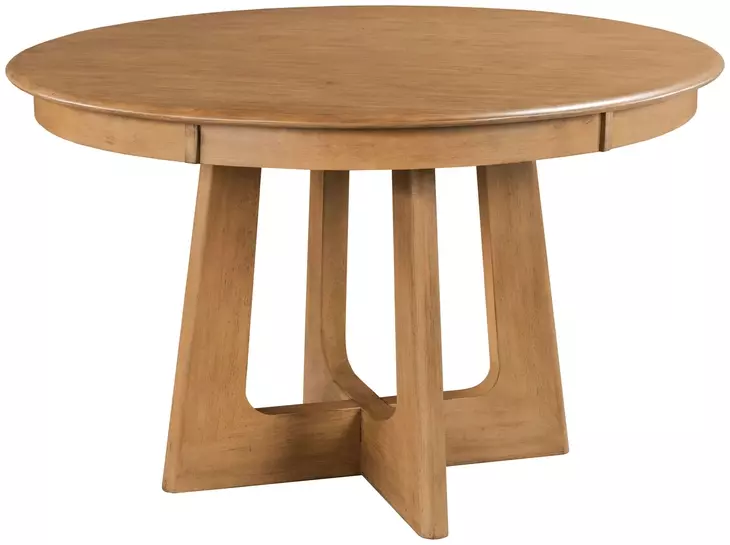 Kafe Cappuccino 54" Round Pedestal Dining Table
