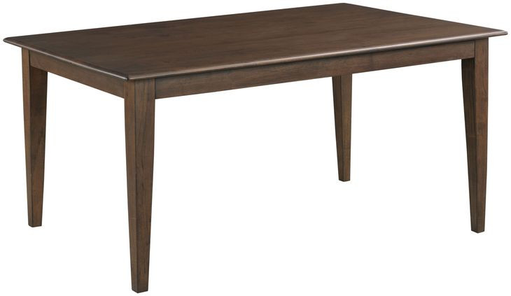 Kafe Mocha 60" Rectangular Leg Dining Table