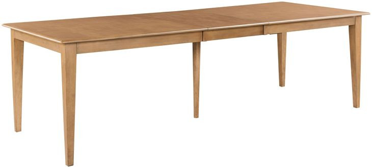 Kafe Cappuccino 80" Rectangular Leg Extendable Dining Table