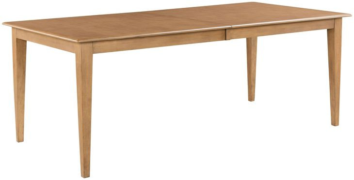 Kafe Cappuccino 80" Rectangular Leg Extendable Dining Room Set