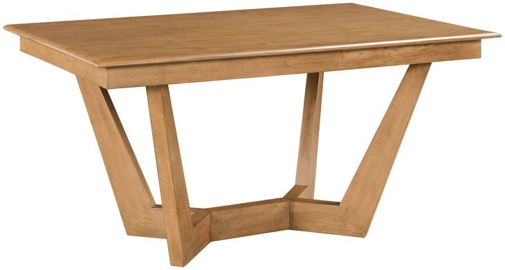 Kafe Cappuccino 60" Rectangular Trestle Dining Table