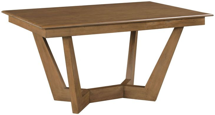 Kafe Latte 60" Rectangular Trestle Dining Table