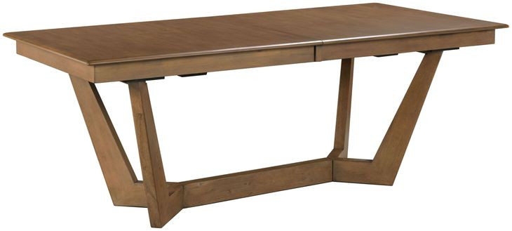 Kafe Latte 100" Extendable Rectangular Trestle Dining Table