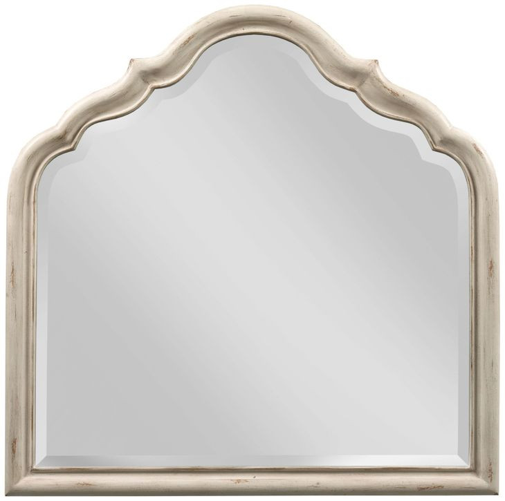 Vignette Creme Arched Serpentine Dresser Mirror
