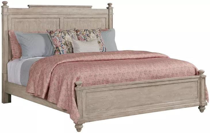 Sova Light Stain King Panel Bed